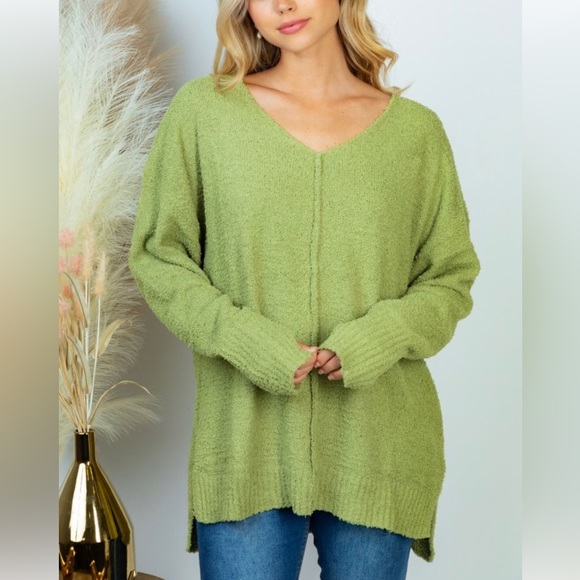 V-Neck Pullover Sweater - Picture 2 of 5